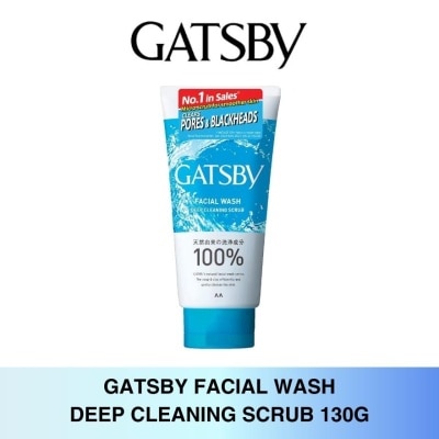 GATSBY Facial Wash Deep Cleaning Scrub 130g