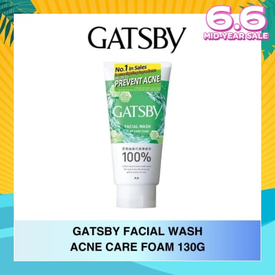 GATSBY Facial Wash Acne Care Foam 130g