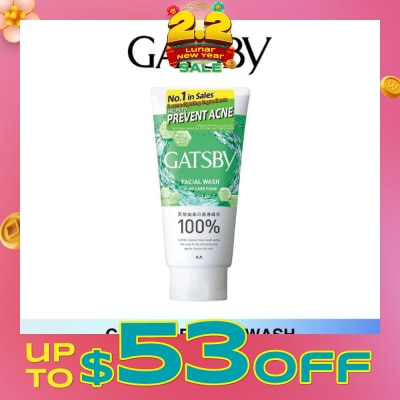 GATSBY Facial Wash Acne Care Foam 130g