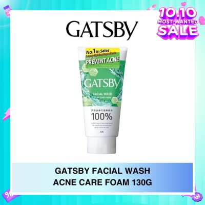 GATSBY Facial Wash Acne Care Foam 130g