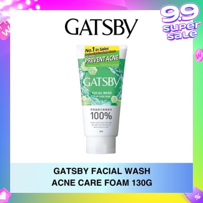 GATSBY Facial Wash Acne Care Foam 130g