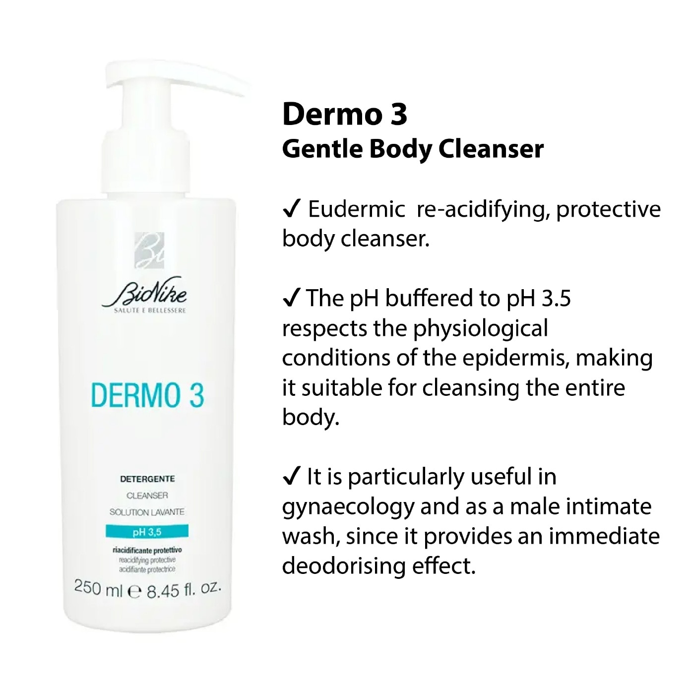 Dermo 3 Gentle Body Cleanser 250ml