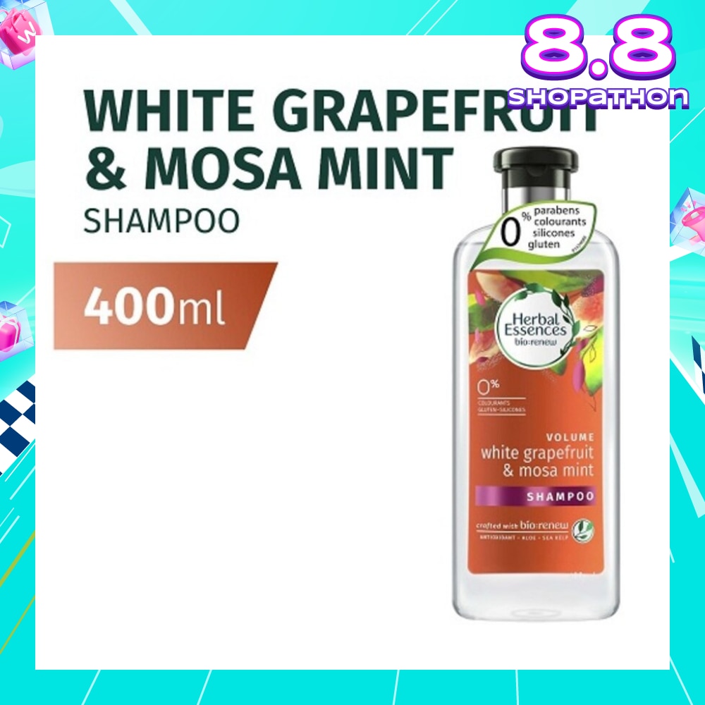 Herbal Essences Volume White Grapefruit & Mosa Mint Shampoo 400ml