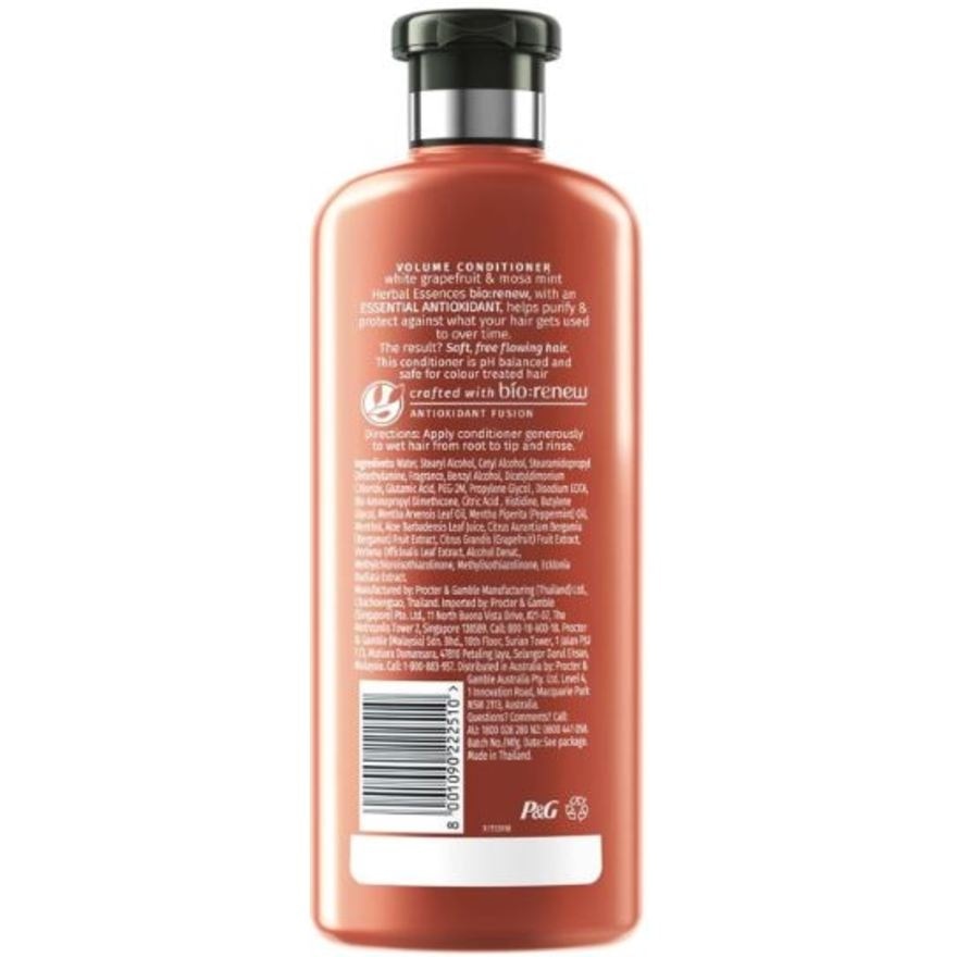 Bio Renew Volume White Grapefruit & Mosa Mint Conditioner 400ml