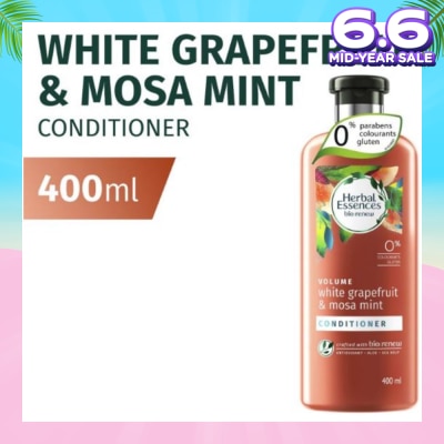 HERBAL ESSENCES Bio Renew Volume White Grapefruit & Mosa Mint Conditioner 400ml