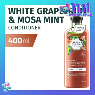 HERBAL ESSENCES Bio Renew Volume White Grapefruit & Mosa Mint Conditioner 400ml