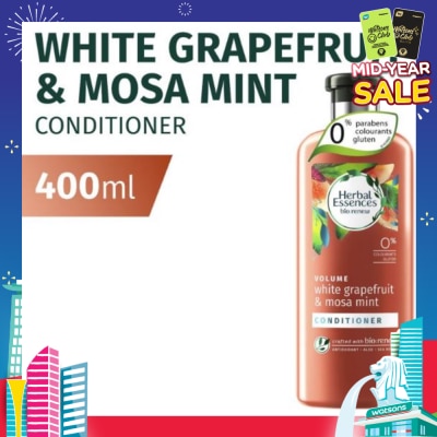HERBAL ESSENCES Bio Renew Volume White Grapefruit & Mosa Mint Conditioner 400ml