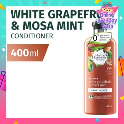 HERBAL ESSENCES Bio Renew Volume White Grapefruit & Mosa Mint Conditioner 400ml