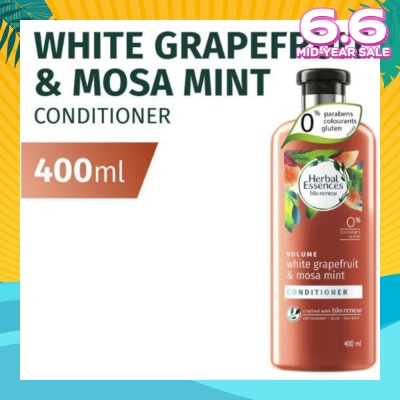 HERBAL ESSENCES Bio Renew Volume White Grapefruit & Mosa Mint Conditioner 400ml