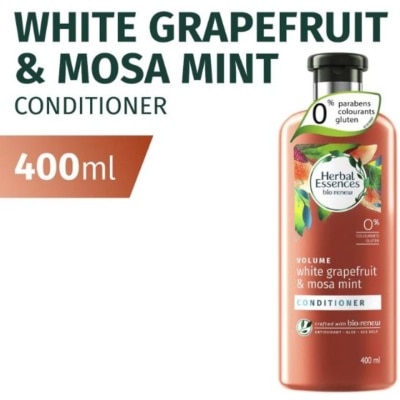 HERBAL ESSENCES Bio Renew Volume White Grapefruit & Mosa Mint Conditioner 400ml