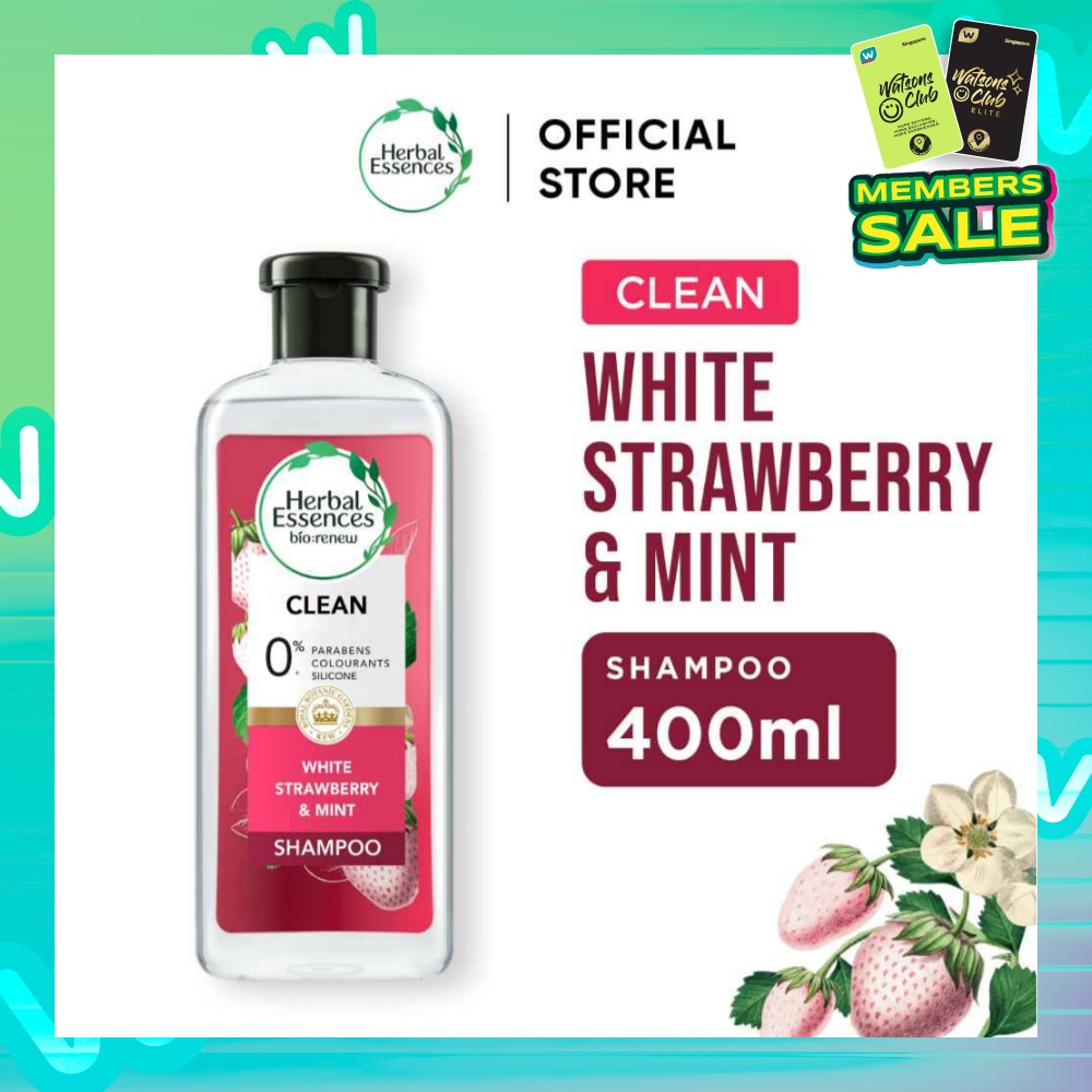Herbal Essences Clean White Strawberry & Sweet Mint Shampoo 400ml