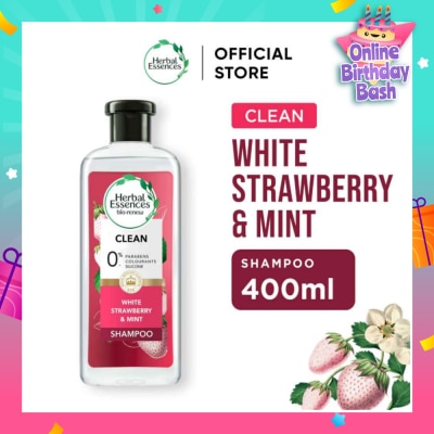 HERBAL ESSENCES Herbal Essences Clean White Strawberry & Sweet Mint Shampoo 400ml