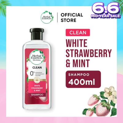 HERBAL ESSENCES Herbal Essences Clean White Strawberry & Sweet Mint Shampoo 400ml