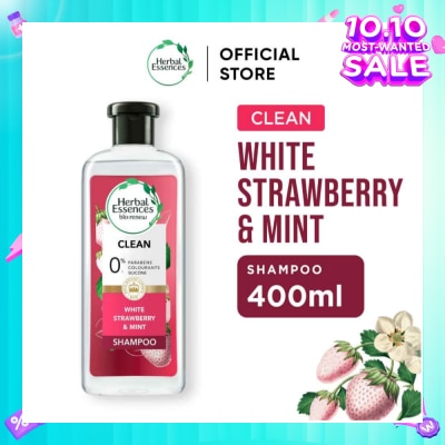 HERBAL ESSENCES Herbal Essences Clean White Strawberry & Sweet Mint Shampoo 400ml