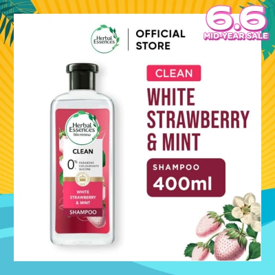 HERBAL ESSENCES Herbal Essences Clean White Strawberry & Sweet Mint Shampoo 400ml