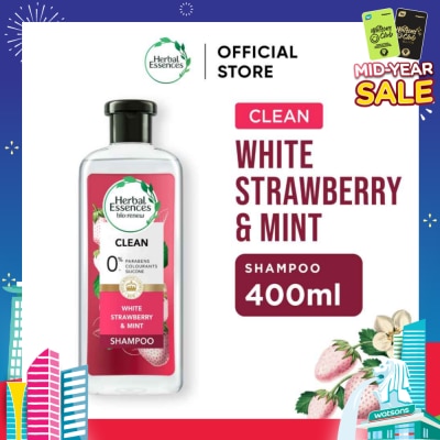 HERBAL ESSENCES Herbal Essences Clean White Strawberry & Sweet Mint Shampoo 400ml