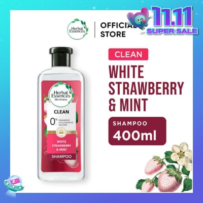 HERBAL ESSENCES Herbal Essences Clean White Strawberry & Sweet Mint Shampoo 400ml