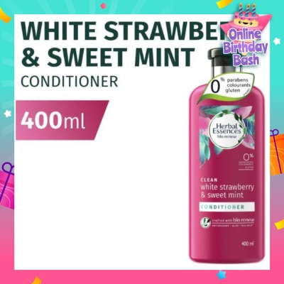 HERBAL ESSENCES Herbal Essences Clean White Strawberry & Sweet Mint Conditioner 400ml