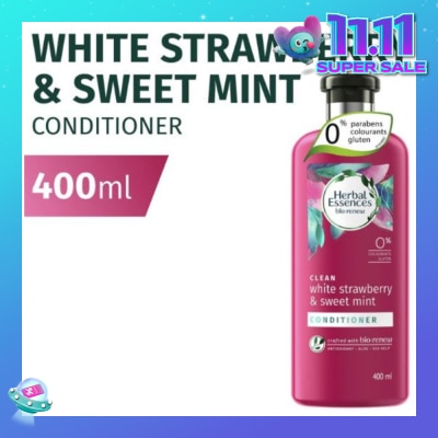 HERBAL ESSENCES Herbal Essences Clean White Strawberry & Sweet Mint Conditioner 400ml