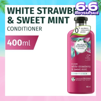 HERBAL ESSENCES Herbal Essences Clean White Strawberry & Sweet Mint Conditioner 400ml