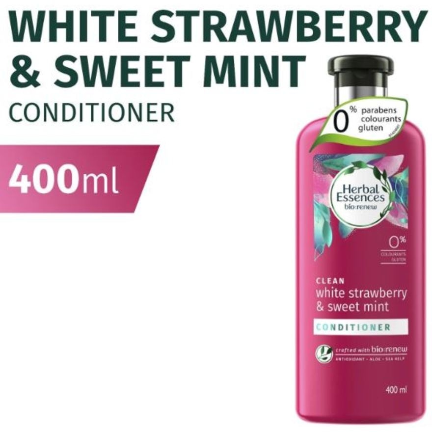 Herbal Essences Clean White Strawberry & Sweet Mint Conditioner 400ml