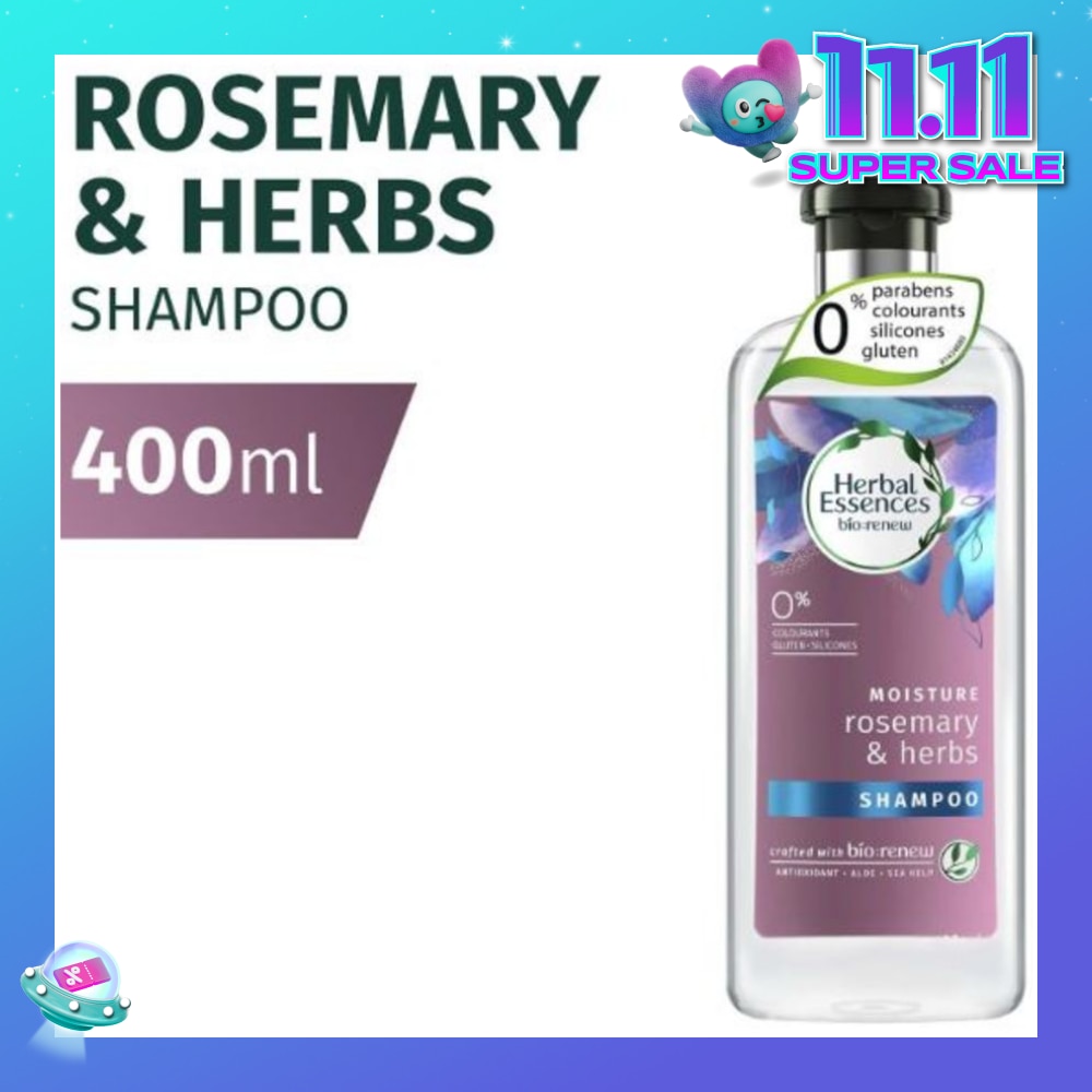Herbal Essences Moisture Rosemary & Herbs Shampoo 400ml