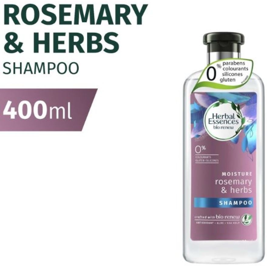 Herbal Essences Moisture Rosemary & Herbs Shampoo 400ml