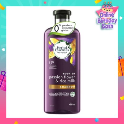 HERBAL ESSENCES Herbal Essences Nourish Passion Flower & Rice Milk Shampoo 400ml