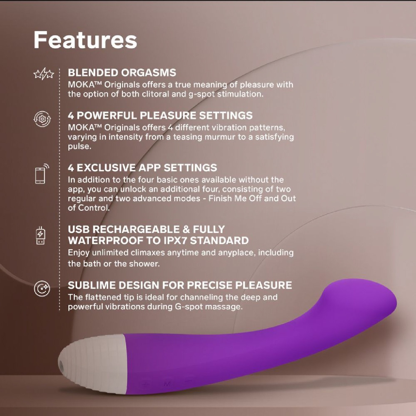 Moka Originals App-Controlled G-Spot Vibrator 1s