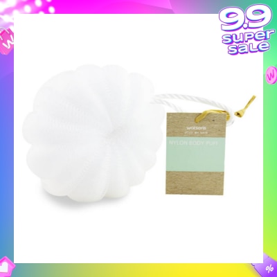 WATSONS Nylon Body Puff White 50g 1s