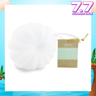 WATSONS Nylon Body Puff White 50g 1s