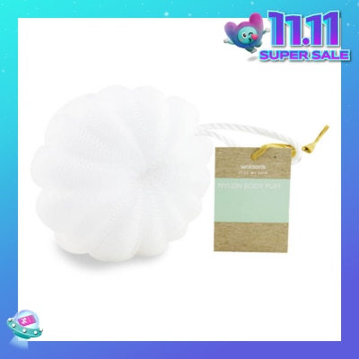 WATSONS Nylon Body Puff White 50g 1s