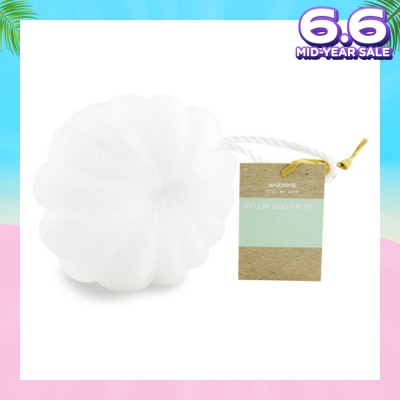 WATSONS Nylon Body Puff White 50g 1s