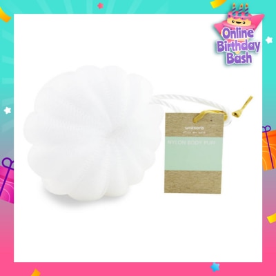 WATSONS Nylon Body Puff White 50g 1s
