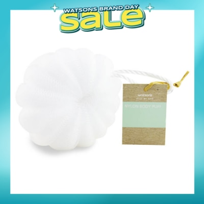 WATSONS - Nylon Body Puff White 50g 1s