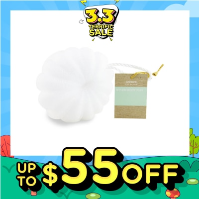 WATSONS Nylon Body Puff White 50g 1s