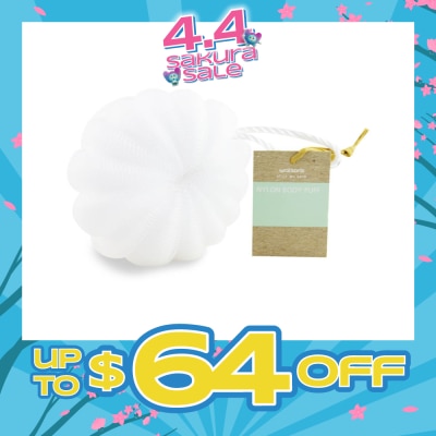 WATSONS - Nylon Body Puff White 50g 1s