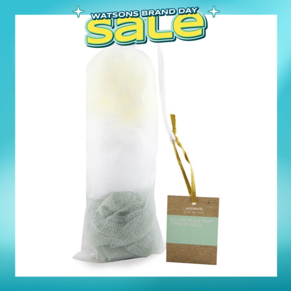 Mini Nylon Body Puff Packset 3s