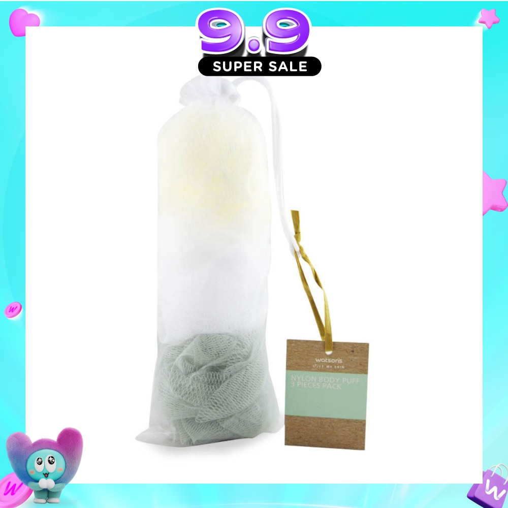 Mini Nylon Body Puff Packset 3s image