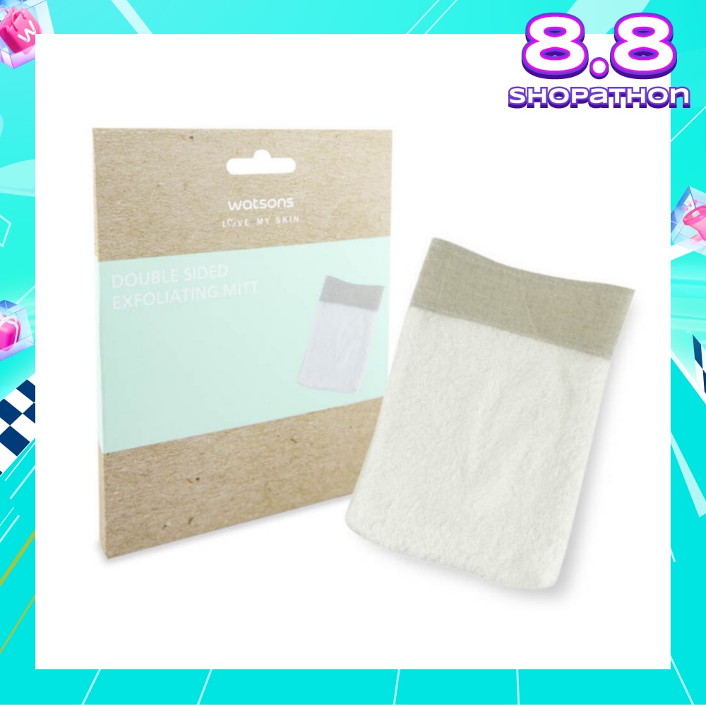 Double Sided Exfoliating Mitt 1s