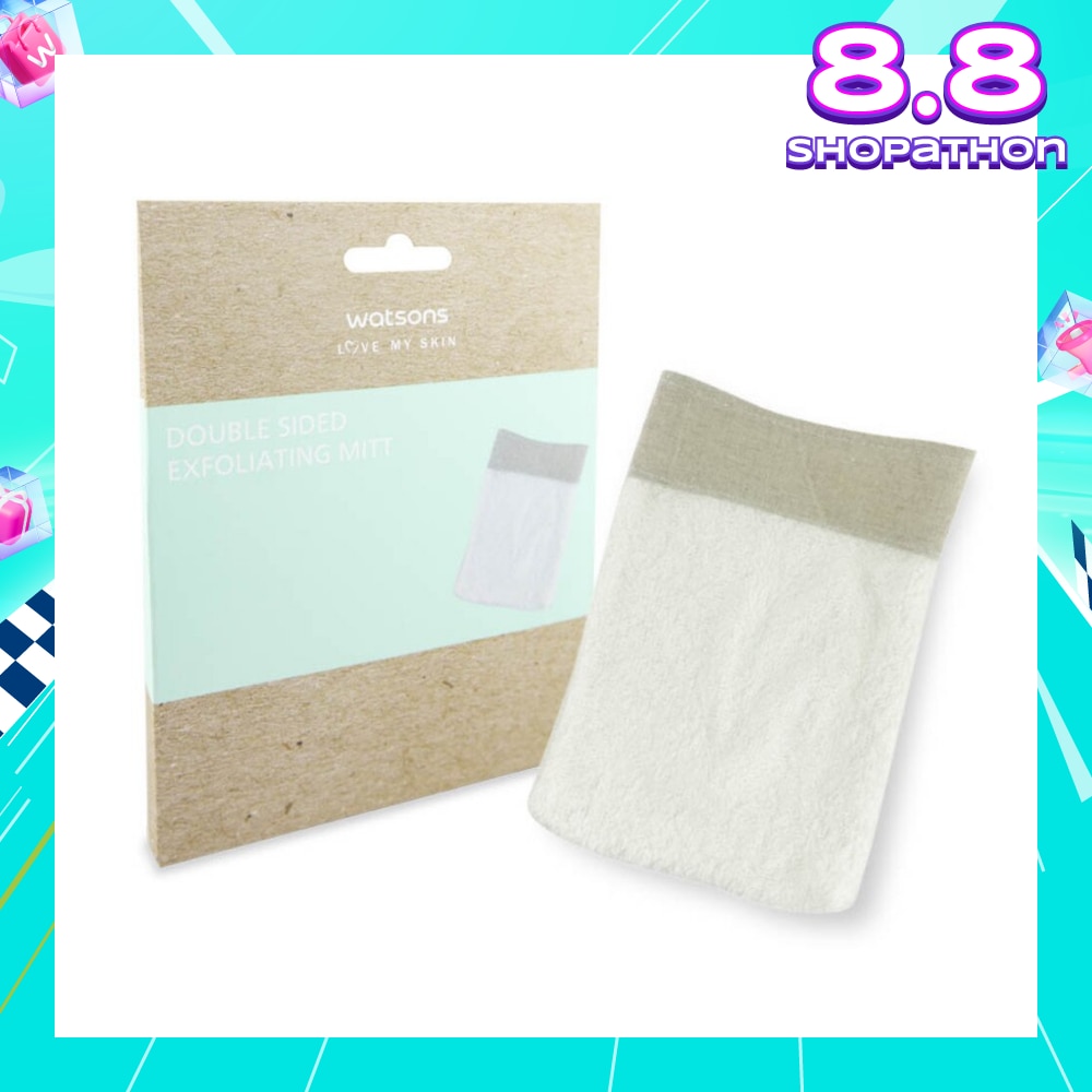 Double Sided Exfoliating Mitt 1s