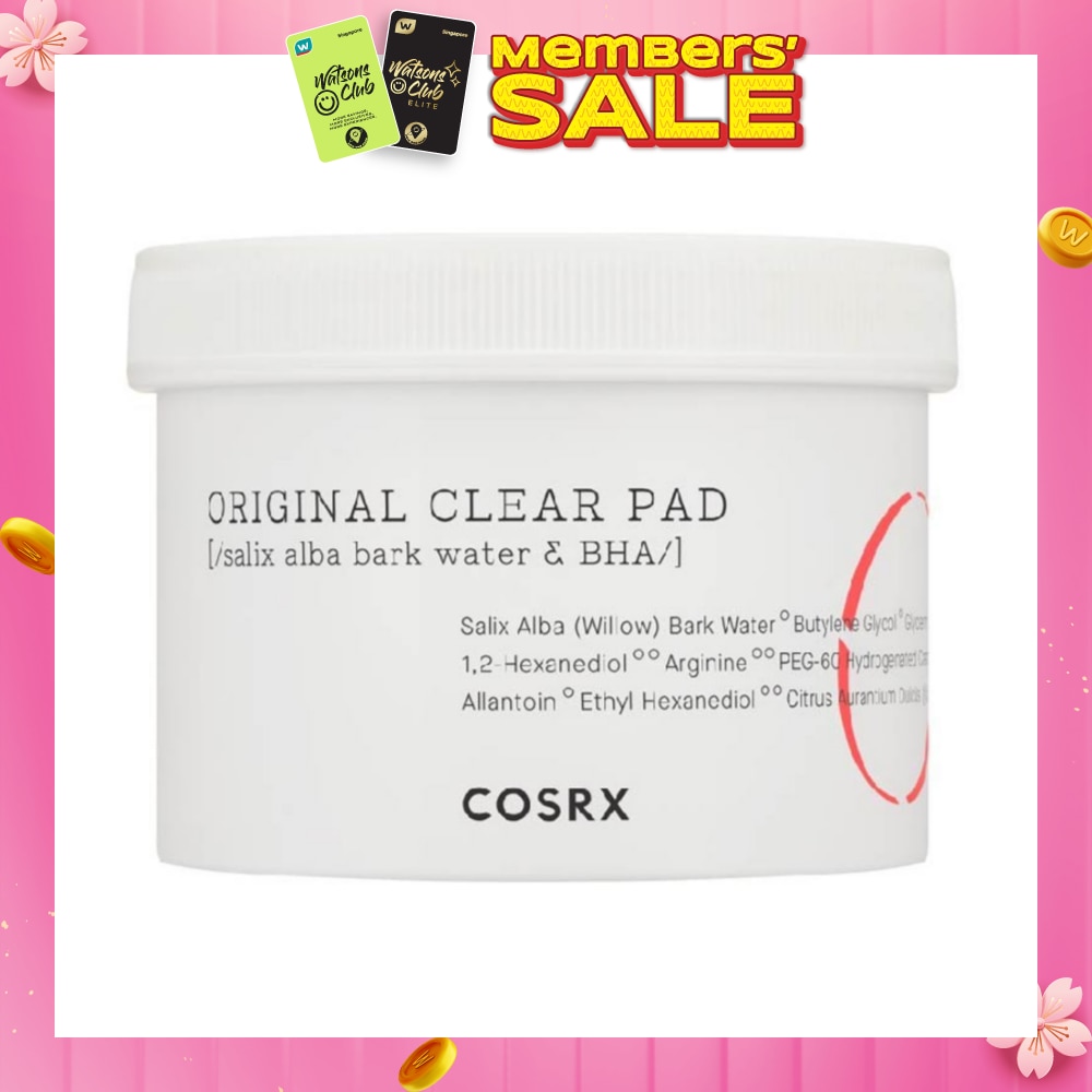 One Step Original Clear Pad (Wipes Out Excess Oil & Keeps Complexion Well-Balanced) 70s