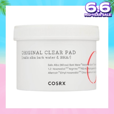 COSRX One Step Original Clear Pad (Wipes Out Excess Oil & Keeps Complexion Well-Balanced) 70s
