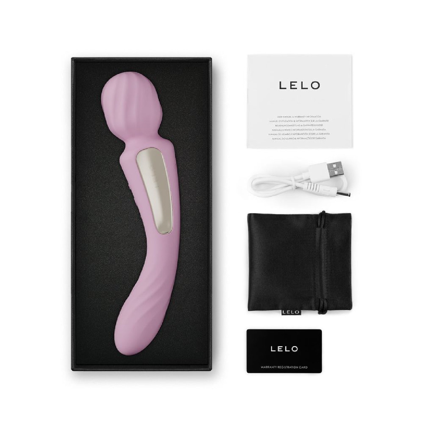 Switch App-Controlled Double-Sided Wand Vibrator Soft Pink 1s