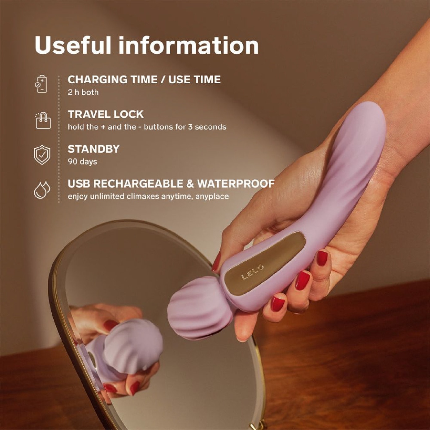 Switch App-Controlled Double-Sided Wand Vibrator Soft Pink 1s