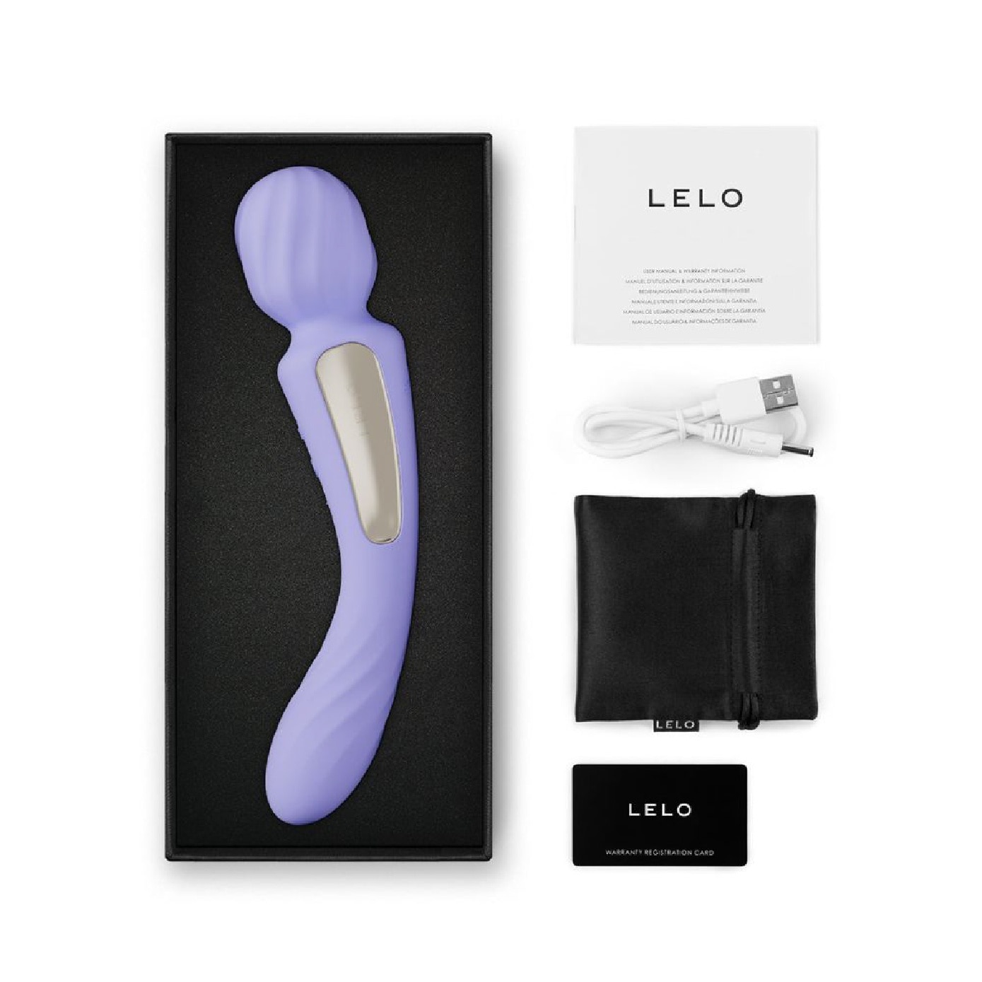 Switch App-Controlled Double-Sided Wand Vibrator Lilac 1s