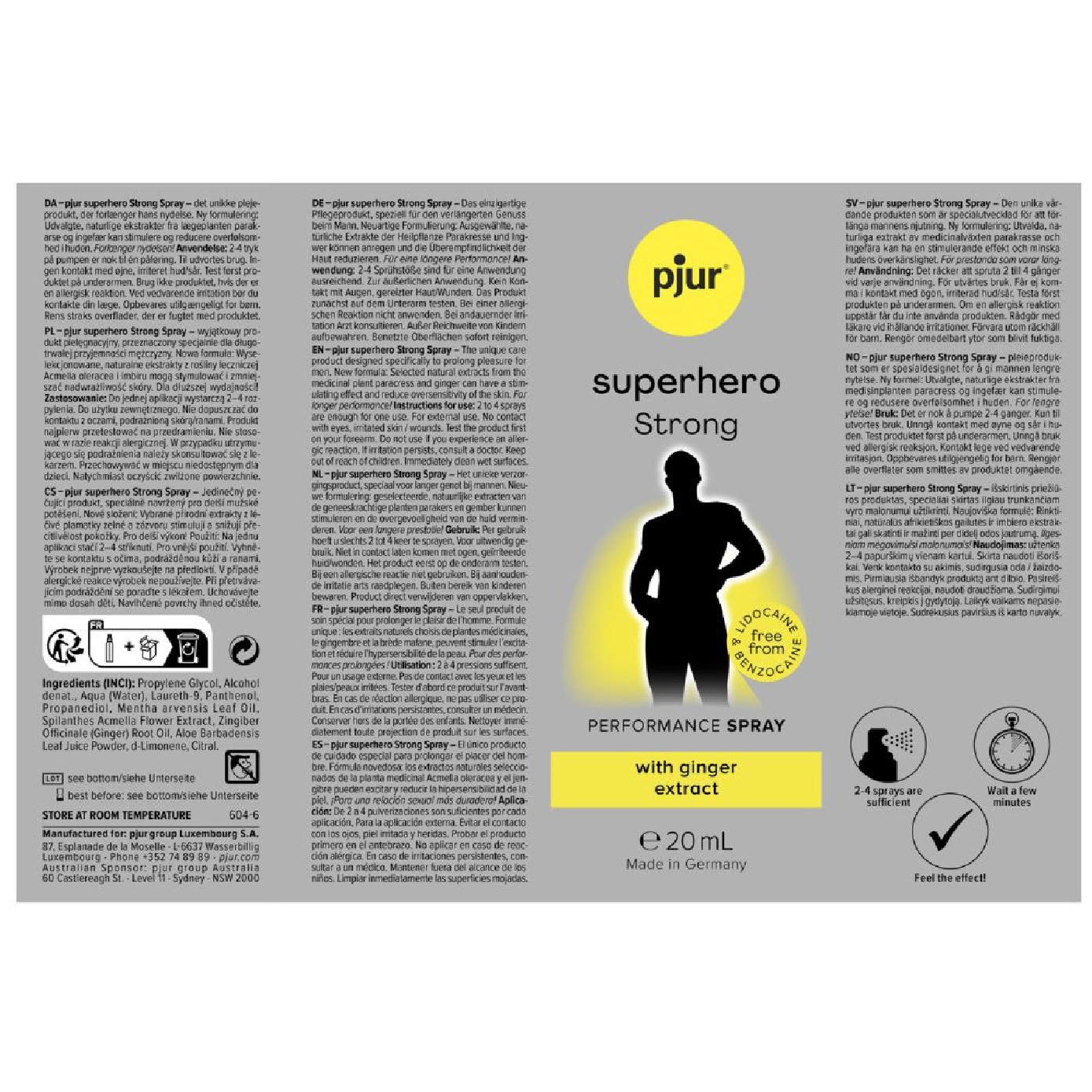 Superhero Strong Performance Spray 20ml