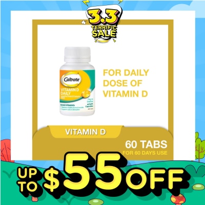 CALTRATE Vitamin D Daily (1000IU Vitamin D3) 60s
