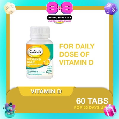 CALTRATE - Vitamin D Daily (1000IU Vitamin D3) 60s