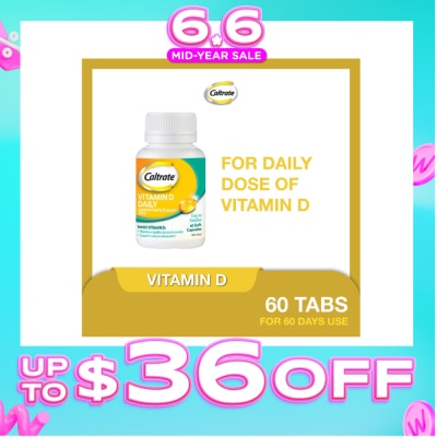 CALTRATE - Vitamin D Daily (1000IU Vitamin D3) 60s